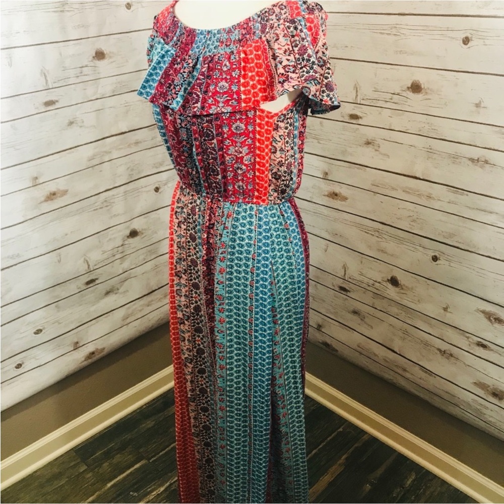 Xhilaration M Boho Maxi strapless Dress